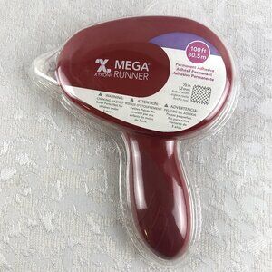 Xyron Mega Runner Rare Red Tape Dispenser 100ft Permanent Adhesive NWT Sealed